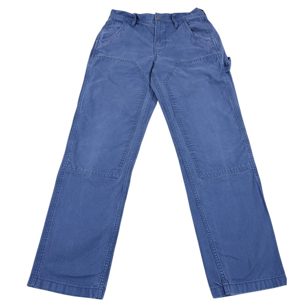 J.Crew Wallace & Barnes Men's 29x32 Blue Double Knee Carpenter Pants Workwear